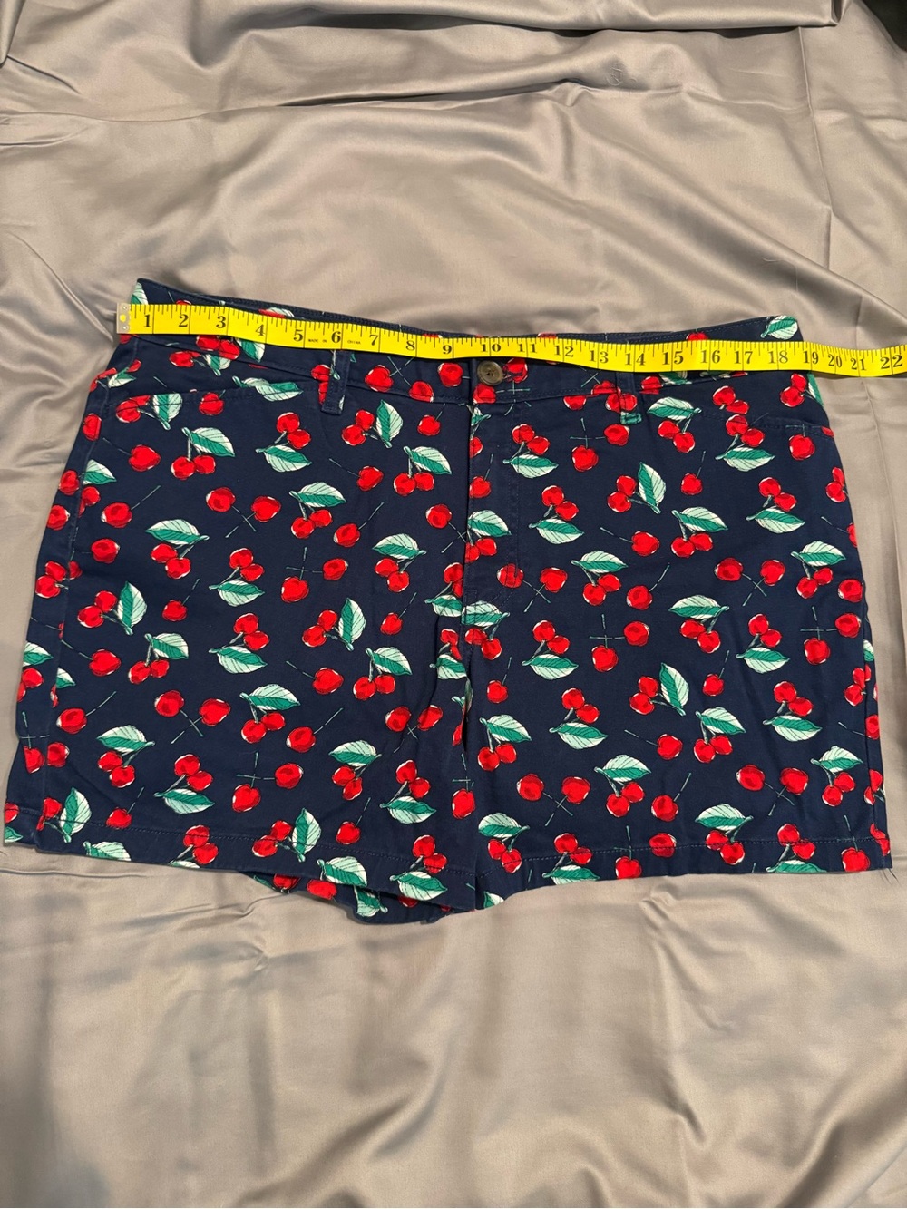 St. John's Bay Navy Cherry Print Shorts
